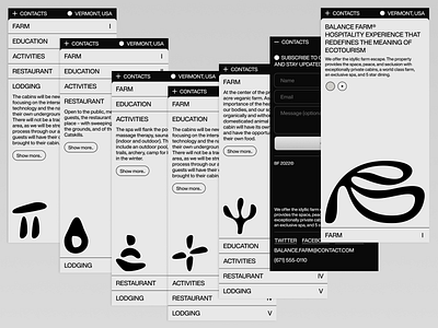 UX/UI & Brand design for Balance Farm™ brand branding flat ui grid icon set icons interface logo logodesign logotype minimal minimalistic mobile modern simple system ui ux uxui web