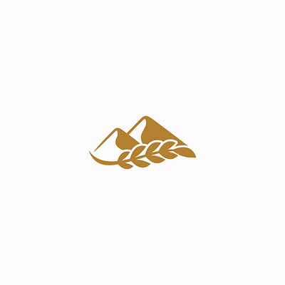 rice in mountain branding bread food graphic design logo mountain nature rice