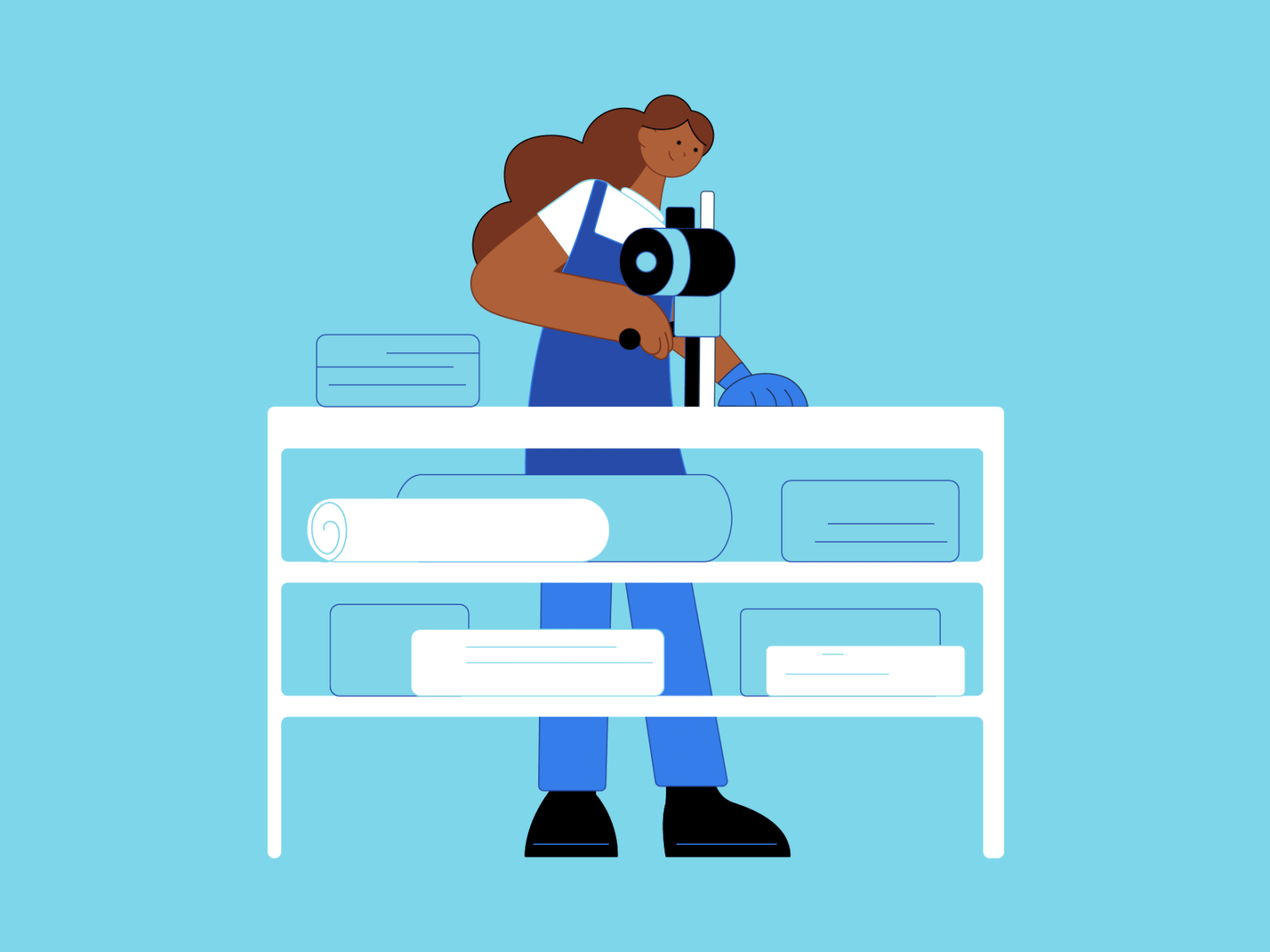 Sou de Algodão - Personagem Confecção 2d after effects animation design illustration illustrator motion graphics vector