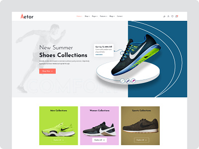 Aetor Multipurpose Theme design illustration ui ux web website