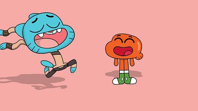 Gumball and Darwin Watterson 2d animation cartoon cartoon network character colors design dribbble gumball and darwin illustration the amazing world of gumball