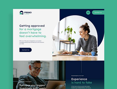 Primo Loans branding design logo ux design ux ui web web design website