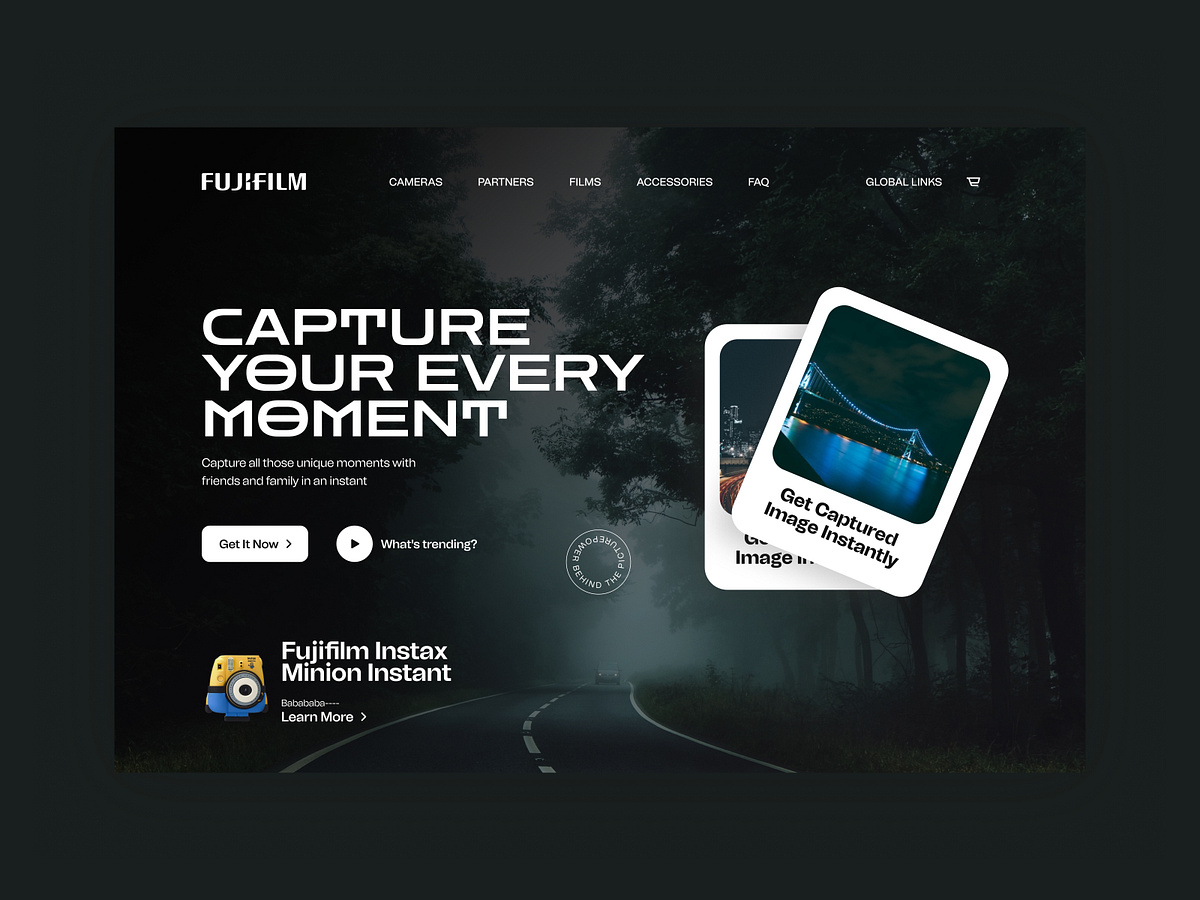 Fujifilm Instax Landing Page