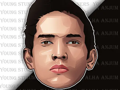 young stunners vector portrait graphic design illustration vector vector portrait