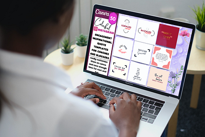 In Use-The 50 Colorful Instagram Quote Templates 2 social media engagement