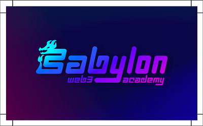 Babylon Academy - Logos branding crypto design dragon gradient graphicdesign illustration logo studio vector