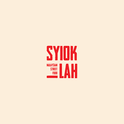 Syiok-Lah branding concept custom font custom type design fashion brand lettering logo logo design logotype minimal type typography vector