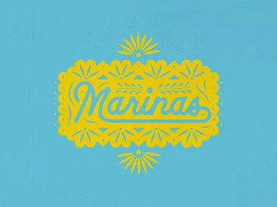Marina's TexMex branding design food illustration illustration art logo logodesign mexican papelpicado texas texmex texture typography typographydesign vector
