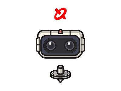 R.O.B. character design graphic design illustration illustrator nes nintendo robot smash bros