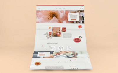 Floral Website Design floralwebsite ui visualdesign