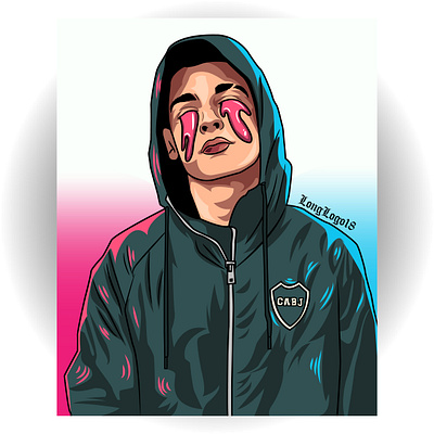 Trueno ;b design drawing fanart graphic design illustration illustrator procreate rap trap trueno
