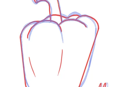 dimenton:-) art artwork food foodillustration illustration pepper photoshop