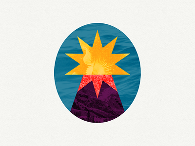 Vesuvius ben stafford design editorial illustration explosion geometric illo illustration lava mount texture vesuvius volcanic volcano