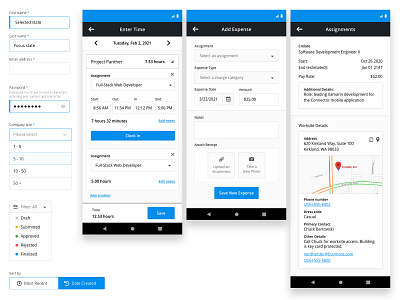 Mobile app UI app ui