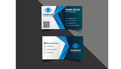 Creative business card design template blue brand branding business card cards corporate card creative design duel side graphic design illustration luxury modern pro professional qualitifull stylish unique vector visiting card