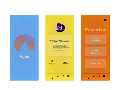 Vybe app ui ux