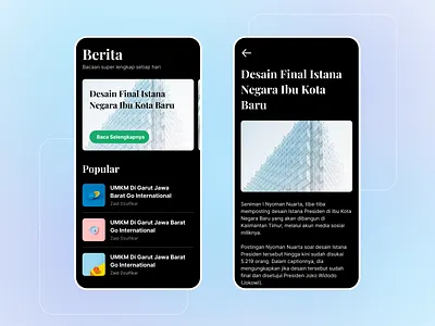 News App mobile news product design ui ux