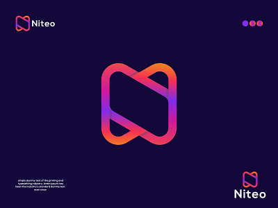 modern n logo abstract logo business logo creative logo design flat logo letter n logo logo logo and branding logo design logotype minimal logo minimalist logo modern creative logo modern logo modern n logo n logo niteo unique logo