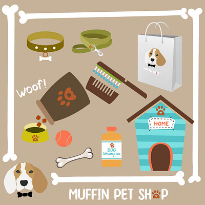 Petshop Branding branding illustration vector visual design
