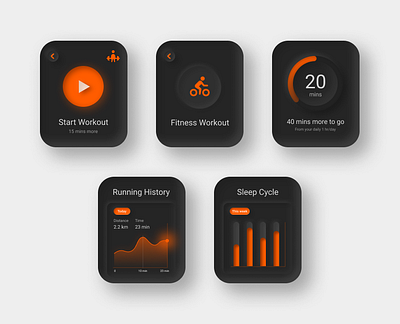 Smart watch illustration smart watch ui ux vector visual design