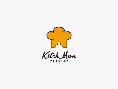 Kitchman logo design for Resturent arif mahabub best logo designer brand identity branding food logo kitchen logo logo logo design logo for sale resturent resturent logo