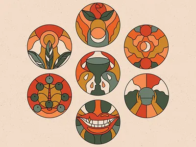 Instagram Highlight Icons branding design digital illustration illustration illustrator plants vector