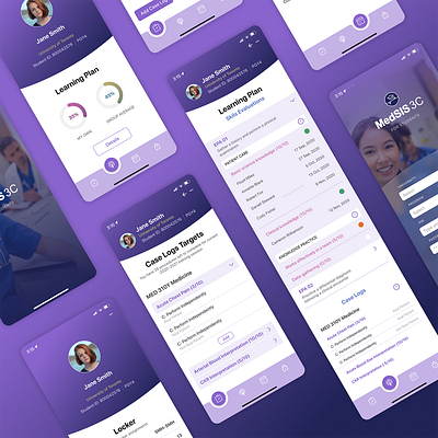 Mobile Application for university students design ui