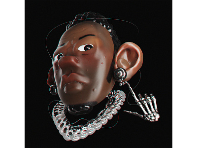 MCKLVY 3d sculpt 3d 3dart album art blender c4d character cinema4d cover art hiphop render