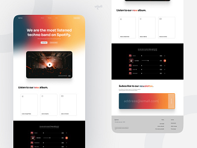 Strm’s landing page desktop landing ui webdesign