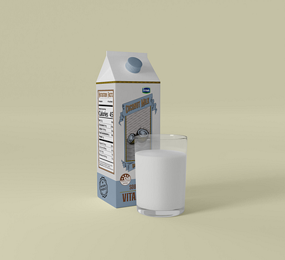 TETRAPACK FOR MILK design graphic design illustration vector