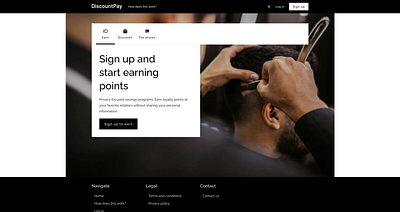 DiscountPay - You will receive loyalty points. app branding design logo london ui uk web website