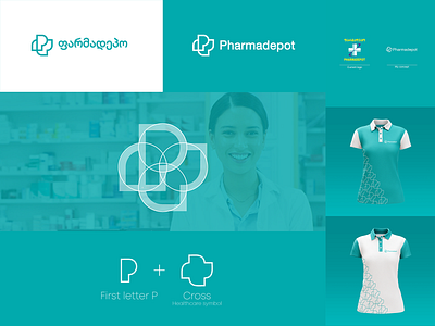 Pharmadepot logo redesign concept branding concept creative design logo mark pharma pharmadepot simple symbol
