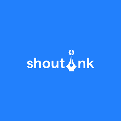 Shoutink branding creative design graphic design inklogo logo pen seo shout shoutink ui