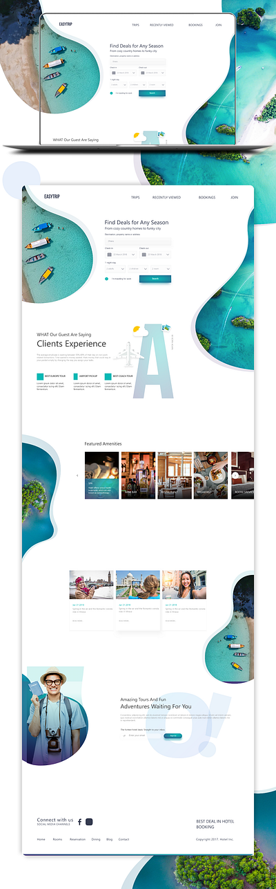 Hotel Reservation System | Easytrip banner branding graphic design hotel logo mobile ap pakistan redesign reservation trip ui