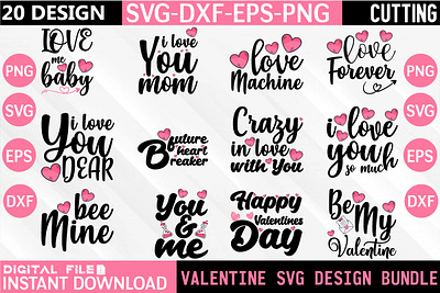 VALENTINE TYPOGRAPHY SVG DESIGN graphic design svg t shirt design