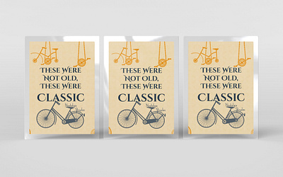 Nostalgia Bicycles - Poster bicycle flyer graphic design nostalgia poster