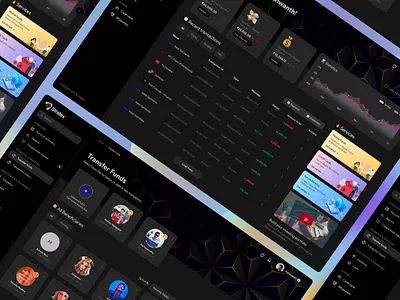 Banking Web Application app banking bitcoin clean cryptocurrency dark darkui dashboard design finance home ios iphone modern nft ui userinterface ux webapp website