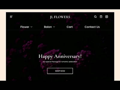 E commerce Website JL Flowers branding design e commerce flowers graphic design illustration motion graphics sell shop ui ux vector web web design wordpress design