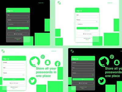 Password Manager design logo design ui ux