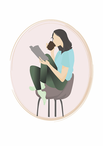 Fresh Start 3d adobe illustrator coffee time design digital illustration digitalart fresh goodmood illustration illustrator logo reading ui work working space