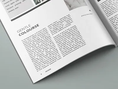 Hugge Magazine Template a4 art book book template booklet catalog company indesign magazine magazine template personal portfolio portfolio template print print template resume resume template simple template