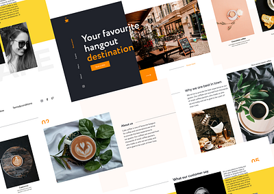 Coffee shop-Landing page cafe coffeshop landingpage ui ui design uiux website