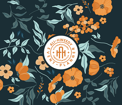 ALi hweedy event planner branding design graphic design illustration logo