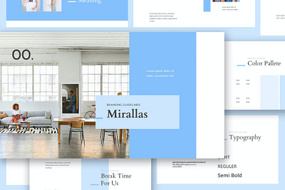 Mirallas - Branding Guidelines Keynote abstract brand identity branding brochure concept corporate creative design graphic design guidelines illustration keynote multipurpose multipurpose template pitch deck powerpoint ui web design web development website