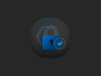 Secure 🔒 3d animation app appicon branding dailyui design graphic design icon iconography illustration lock logo minimal mobile motion graphics secure security simple design ui