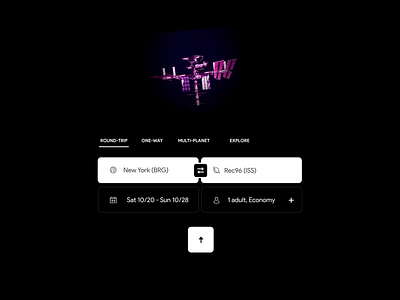 Space travel site - Daily UI daily ui space travel ui website
