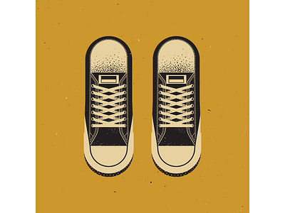 Chucks chucks converse digitalart digitaldesign graphicdesign illustration illustrator mid century retro retro illustration sneakers texture vector vintage illustration