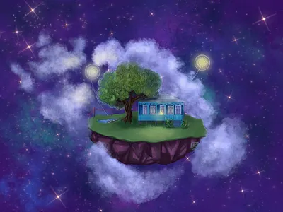 Oda in Space concept digital art ill illustration ipadpro procreate