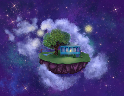 Oda in Space concept digital art ill illustration ipadpro procreate