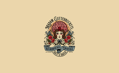 Madam Clutterbuckets Neurodiverse Universe Identity asheville branding design illustration logo